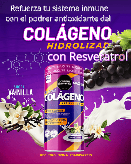 💪 𝗠𝗮𝘅𝗟𝗶𝘁𝗲, 🔬 Colágeno fortalecido con 𝐑𝐞𝐬𝐯𝐞𝐫𝐚𝐭𝐫𝐨𝐥 y Magnesio 🧬