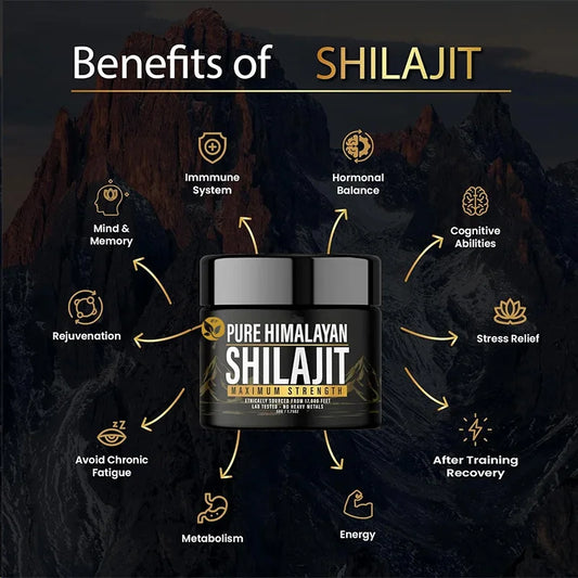 SHILAJIT – ORIGINAL 100% PURA Testosterona Potencial